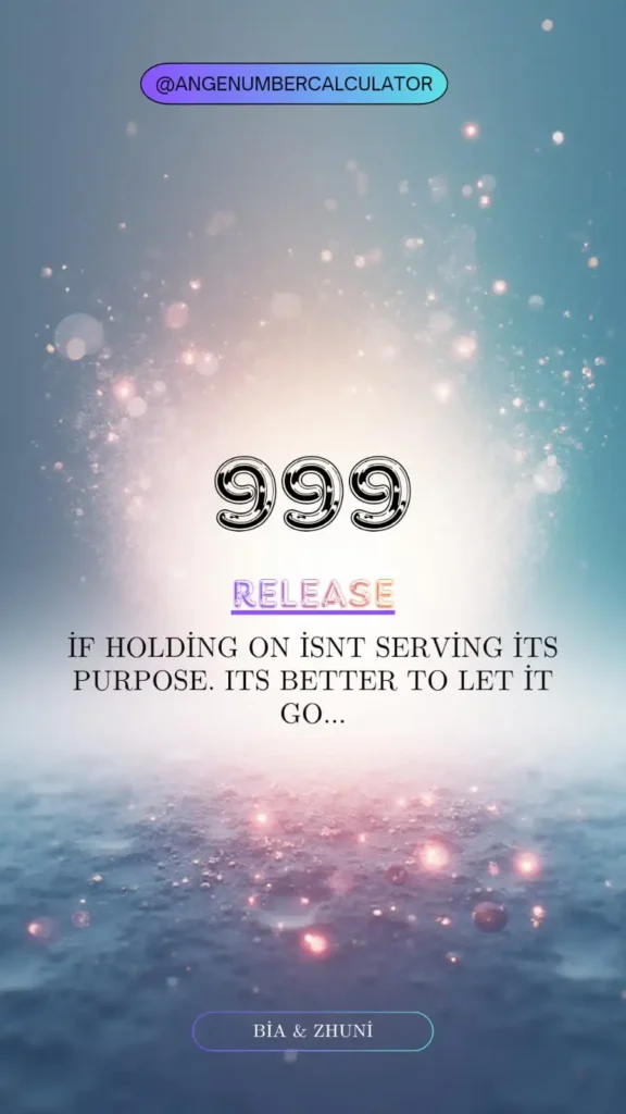 ANGEL NUMBER 999